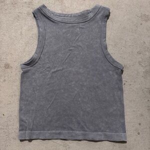 Grey Sleeveless Women's Muscle Tee